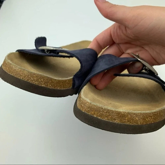 Eddie Bauer sandals size 11 navy blue suede slides - Picture 8 of 11